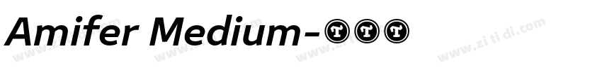 Amifer Medium字体转换
